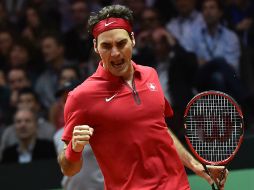 Federer le quitó la oportunidad a Francia de ganar su décima Davis. AFP / P. Huguen