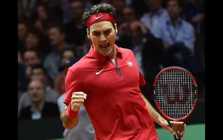 Federer le quitó la oportunidad a Francia de ganar su décima Davis. AFP / P. Huguen