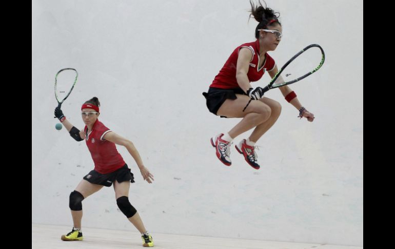 La dupla recién salió victoriosa al enfrentarse contra Guatemala en la final de dobles femenil el pasado 21 de noviembre. EFE / J. Arguedas