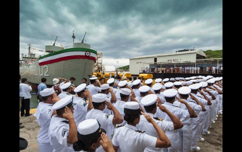 La Secretaría de Marina-Armada de México, a través de la Tercera Zona Naval realizó la ceremonia conmemorativa en el puerto. NTX / ARCHIVO