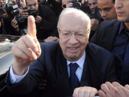 Beji Caid Essebsi de 87 años buscará la presidencia en las votaciones del próximo 26 de noviembre. EFE / STR