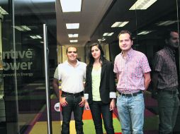 CREADORES. Inventive Power fue fundado por Ángel Mejía y Aldo Agraz, egresados de Ingeniería en Mecatrónica y por Nydia Godoy. ESPECIAL / Tec de Monterrey