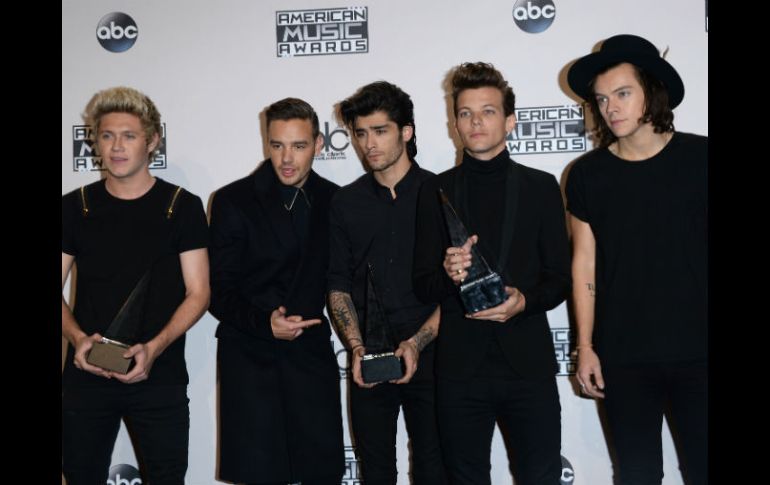 (De izq. a der.) Niall Horan, Liam Payne, Zayn Malik, Louis Tomlinson, y Harry Styles de One Direction. AFP / J. Merritt