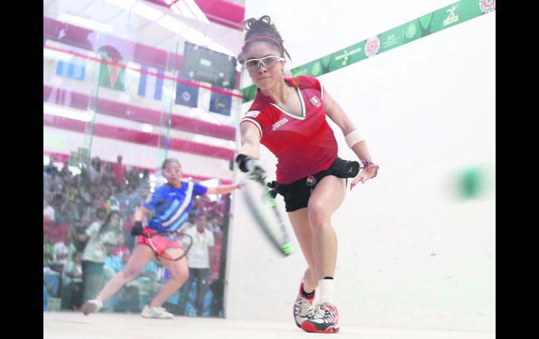 Triunfadora. Paola Longoria superó a Ana Gabriela Martínez para ganar la medalla de oro ante Guatemala en racquetbol. NTX /