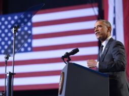 Barack Obama ofreció una rueda de prensa la tarde de este martes en Chicago. AFP / M. Ngan