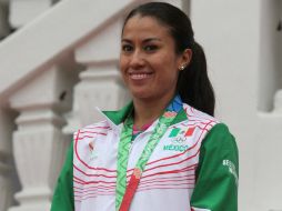 Cristina Guevara obtuvo la medalla de plata en la prueba de los 800 metros en los Juegos Centroamericanos. NTX / G. Durán