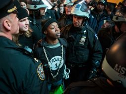 Los manifestantes piden cárcel al policía blanco que asesinó al afroamerica Michael Brown el 9 de agosto. AFP / A. Burton