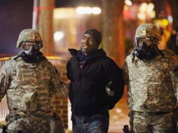 La Guardia Nacional acudió a Ferguson para ayudar a la Policía local a controlar las protestas violentas. AFP / S. Olson