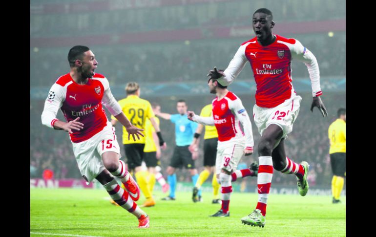 Yaya Sanogo (22) abrió el marcador en el Emirates Stadium. AFP / A. Grant