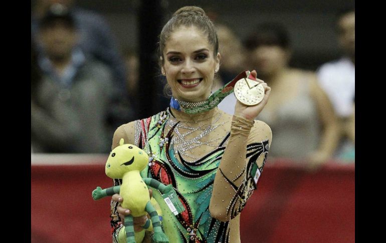 Cynthia Valdéz arribó a 14 históricas medallas de oro en la historia de los Centroamericanos. EFE / A. Cruz