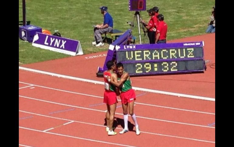 Barrios y Romero habían asegurado medalla por los abandonos de los demás competidores. TWITTER / @Conade