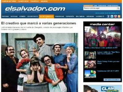 Los medios de El Salvador también lamentan la muerte de ''Chespirito''. ESPECIAL / www.elsalvador.com