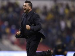 Esta es la primera aparición de Antonio Mohamed ante los medios en la Liguilla. AFP / A. Estrella