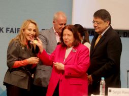 Piñon y Ramírez se mostraron agradecidos por participar en la FIL. EL INFORMADOR / A. Hinojosa