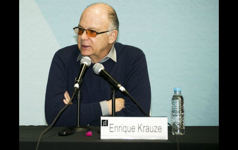 Enrique Krauze en conferencia de prensa. EL INFORMADOR / A. Hernández