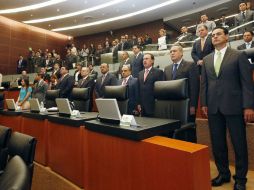 El presidente en turno de la mesa directiva dio espacio que el pleno al homenaje póstumo. NTX / ARCHIVO