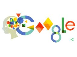 Google muestra en su página inicial el nombre de Anna Freud formado bloques geométricos surgidos de la mente de un niño. ESPECIAL / google.com.mx