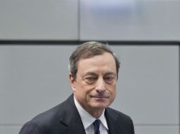 Mario Draghi. La economía europea no logra tomar ritmo, afirma el  presidente del BCE. EFE / B. Roessler