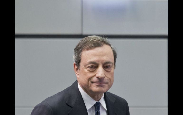 Mario Draghi. La economía europea no logra tomar ritmo, afirma el  presidente del BCE. EFE / B. Roessler