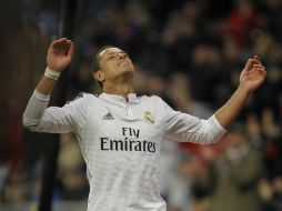 La situación del ''Chicharito'' es complicada porque está jugando menos en el Real Madrid. MEXSPORT / L. Cuesta