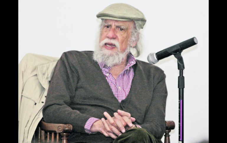 González Gortazar en el Museo de la Ciudad, durante la charla 'Las milagrosas generaciones de la Escuela de Arquitectura de Guadalajara EL INFORMADOR / E. Flores