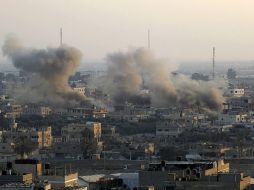 Se levanta humo después de una explosión en la ciudad de Rafah en agosto del 2013. AFP / ARCHIVO