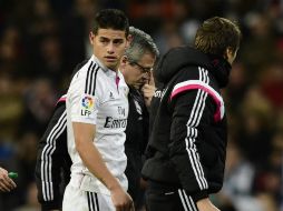 James pidió el cambio apenas iniciada la segunda parte del partido frente al Celta. AFP / J. Soriano