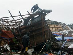 La zona de Tlacoban, una de las más afectadas el año pasado, registra casas destruidas. AFP / L. Bagunas