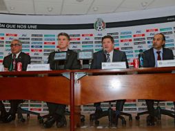 Imagen de la conferencia de Selecciones Nacionales de la Asamblea Ordinaria de Clubes de la Liga MX. TWITTER / @FEMEXFUTOFICIAL