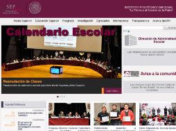 El calendario se puede consulta en la página de Internet del Politécnico. ESPECIAL / www.ipn.mx