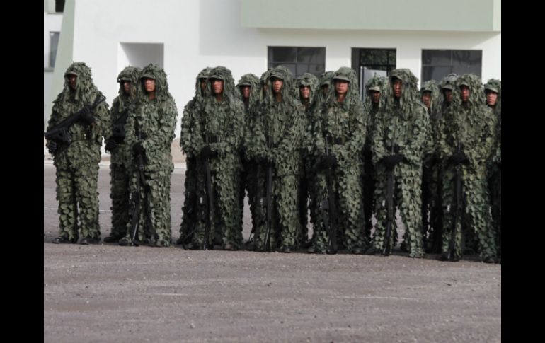 El grupo de conscriptos se encuarteló durante tres meses en las instalaciones del campo militar de La Mojonera. ESPECIAL /