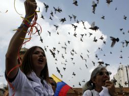 Organizadores calcularon en 20 mil el número de manifestantes. EFE / C. Escobar