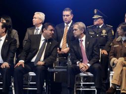 Mancera reconoce la labor de la policía capitalina y de quienes han perdido la vida en el cumplimiento de su deber. SUN / Y. Xolalpa