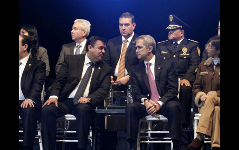 Mancera reconoce la labor de la policía capitalina y de quienes han perdido la vida en el cumplimiento de su deber. SUN / Y. Xolalpa