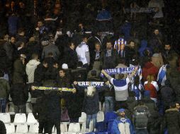 Fanáticos del Deportivo La Coruña guardaron un minuto de silencio por Francisco Taboada en el último partido. EFE / ARCHIVO