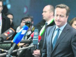 DAVID CAMERON. En 2010, el primer ministro británico admitió que había dudas sobre el trabajo de agentes secretos. AP /