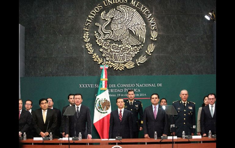 Enrique Peña Nieto encabeza la XXXVII Sesión del Consejo de Seguridad Pública. SUN / L. Godínez