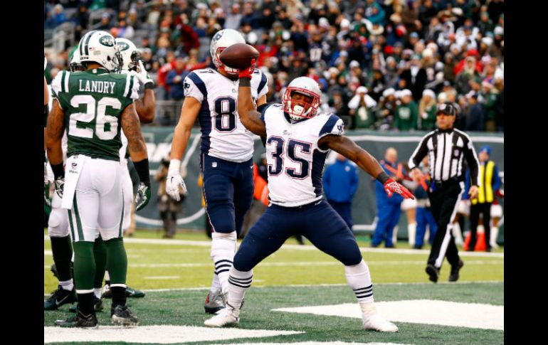 Jonas Gray anotó el touchdown que significó la ventaja para Nueva Inglaterra. AFP / A. Bello