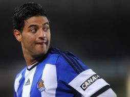 Carlos Vela llegó a disputar el premio de mejor delantero en España junto a CR7. AFP / ARCHIVO