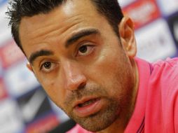 Xavi Hernández se siente feliz por no abandonar a su club. EFE / ARCHIVO