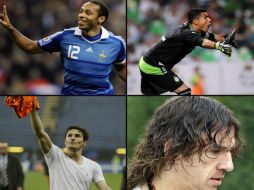 Carles Puyol, Oswaldo Sánchez y Thierry Henry, entre otros jugadores, anunciaron este 2014 su retirada del campo. ESPECIAL /