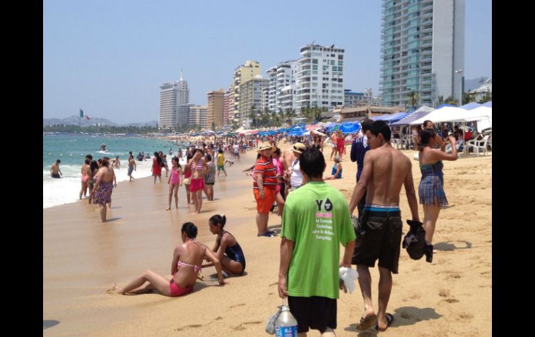 Reportan buena afluencia de turistas en Acapulco. NTX / ARCHIVO