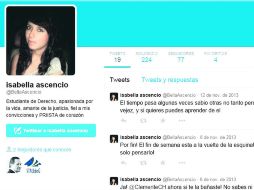 Jaqueline se limitó a reportar la cuenta de Twitter falsa, donde pusieron como foto de perfil una imagen del Facebook de la joven. ESPECIAL /