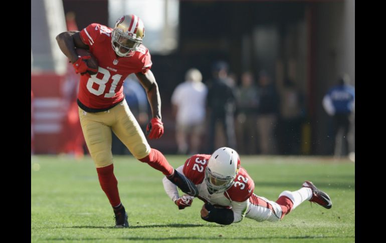 Anquan Boldin tiene una recepción de touchdown de 76 yardas y supera las mil yardas en la temporada. AFP / E. Shaw