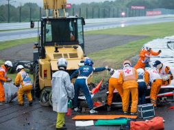 Jules sufrió un grave accidente en octubre en el GP de Japón. EFE / ARCHIVO