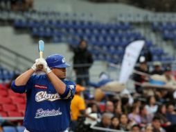 Japhet Amador comparte el título de mejor jonronero de la LMP; el primera base de Jalisco pegó 13 palos de vuelta entera. EL INFORMADOR / A. Hinojosa