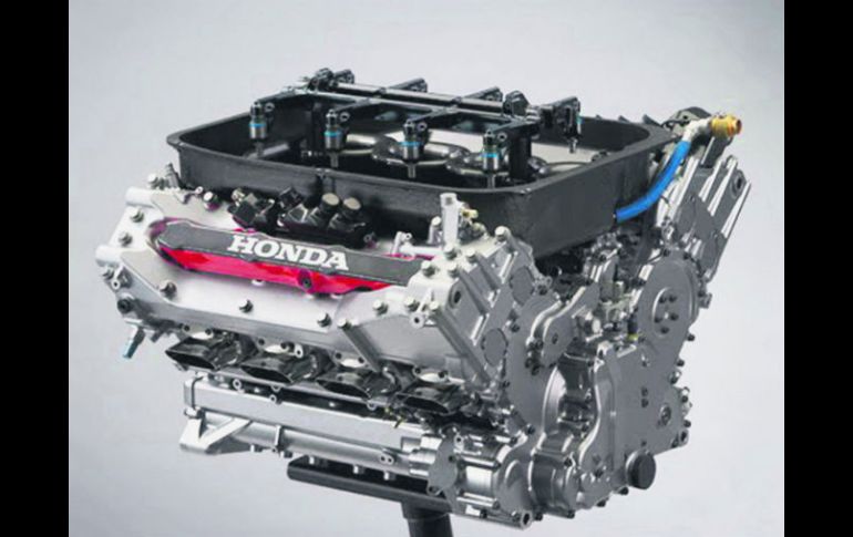 Imagen del nuevo motor de Honda que utilizará la escudería Mclaren. ESPECIAL / McLaren-Honda