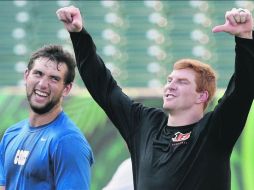 Hora de la verdad. Luck y Dalton tienen aún cosas que probar en postemporada. AP / A. Behrman