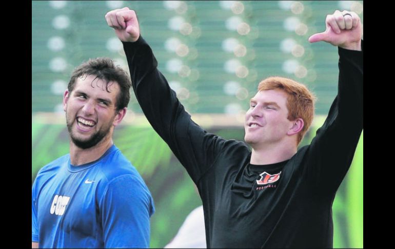 Hora de la verdad. Luck y Dalton tienen aún cosas que probar en postemporada. AP / A. Behrman