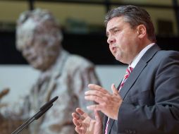 El Ministro de Economía, Sigmar Gabriel, declara que la preferencia es la permanencia de Grecia en la Unión Monetaria. EFE / ARCHIVO